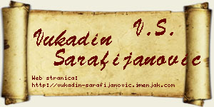 Vukadin Sarafijanović vizit kartica